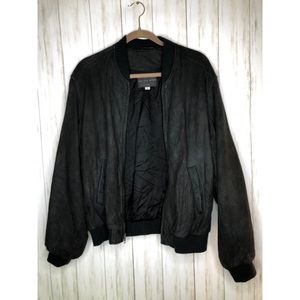 Vintage SAKS fifth ave genuine leather bomber M/L